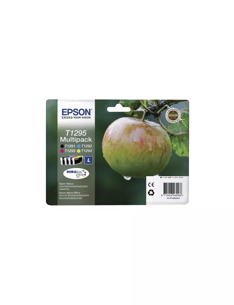 Multipack Cartucce Originali Epson T129540 (Nero e Colori Conf. 4)