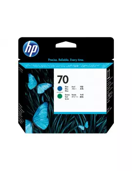 Testina Originale HP C9408A 70 Blu Verde 0882780527508