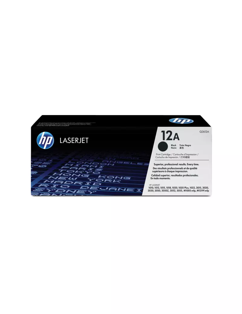 Toner Originale HP Q2612A 12A (Nero 2000 pagine)