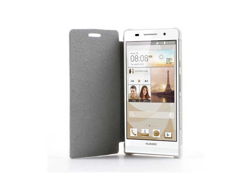 Cover Flip a Portafoglio Slim per Huawei Ascend P6 (Bianco) Cover Flip a Portafoglio Slim per Huawei Ascend P6 (Bianco)