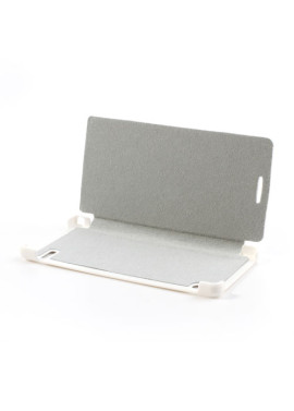 Cover Flip a Portafoglio Slim per Huawei Ascend P6 (Bianco)