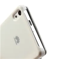 Cover Flip a Portafoglio Slim per Huawei Ascend P6 (Bianco)