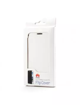 Cover Flip a Portafoglio Slim per Huawei Ascend P6 (Bianco)