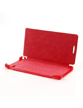 Cover Flip a Portafoglio Slim per Huawei Ascend P6 (Rosso)