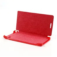Cover Flip a Portafoglio Slim per Huawei Ascend P6 (Rosso)