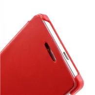 Cover Flip a Portafoglio Slim per Huawei Ascend P6 (Rosso)