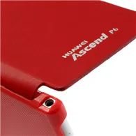 Cover Flip a Portafoglio Slim per Huawei Ascend P6 (Rosso)