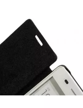 Cover Flip a Portafoglio Slim per Huawei Ascend P6 (Nero)