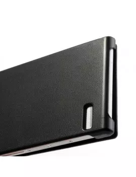 Cover Flip a Portafoglio Slim per Huawei Ascend P6 (Nero)