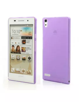 Cover in TPU Super Sottile 0,3 mm per Huawei Ascend P6 (Viola)