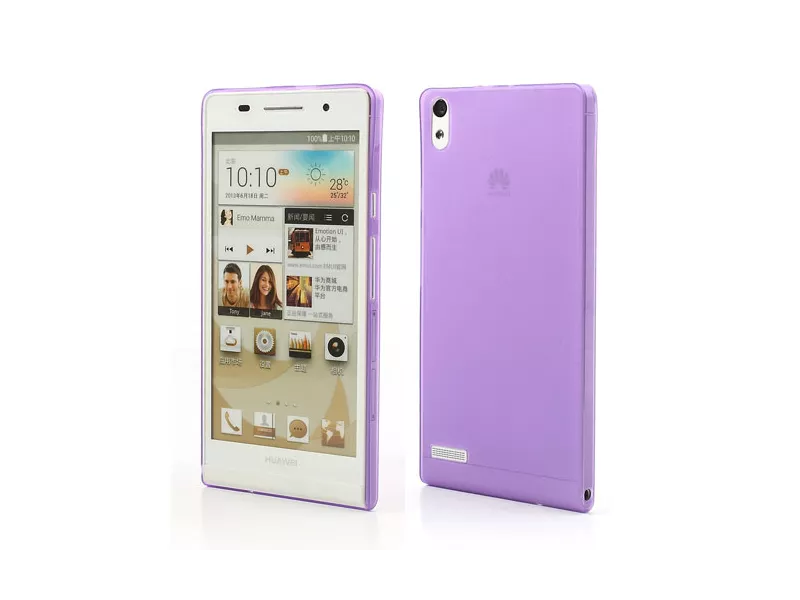Cover in TPU Super Sottile 0,3 mm per Huawei Ascend P6 (Viola) Cover in TPU Super Sottile 0,3 mm per Huawei Ascend P6 (Viola)
