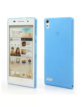 Cover in TPU Super Sottile 0,3 mm per Huawei Ascend P6 (Blu)