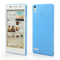 Cover in TPU Super Sottile 0,3 mm per Huawei Ascend P6 (Blu)