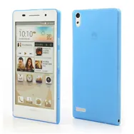 Cover in TPU Super Sottile 0,3 mm per Huawei Ascend P6 (Blu)