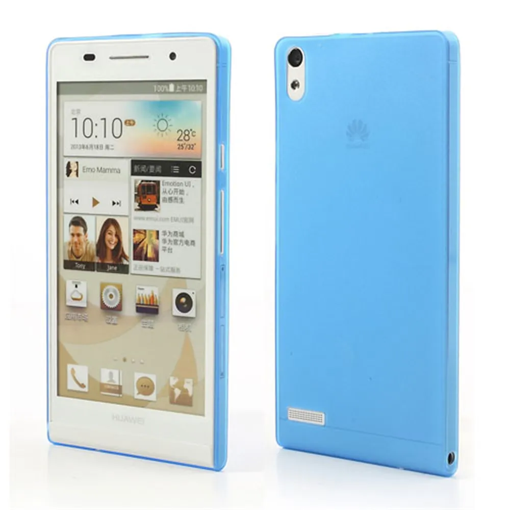 Cover in TPU Super Sottile 0,3 mm per Huawei Ascend P6 (Blu) Cover in TPU Super Sottile 0,3 mm per Huawei Ascend P6 (Blu)