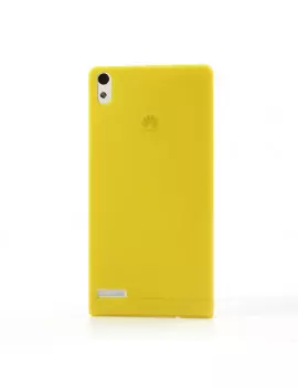 Cover in TPU Super Sottile 0,3 mm per Huawei Ascend P6 (Giallo)