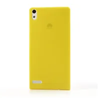 Cover in TPU Super Sottile 0,3 mm per Huawei Ascend P6 (Giallo)