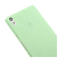 Cover in TPU Super Sottile 0,3 mm per Huawei Ascend P6 (Verde)