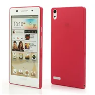Cover in TPU Super Sottile 0,3 mm per Huawei Ascend P6 (Rosso)