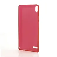 Cover in TPU Super Sottile 0,3 mm per Huawei Ascend P6 (Rosso)