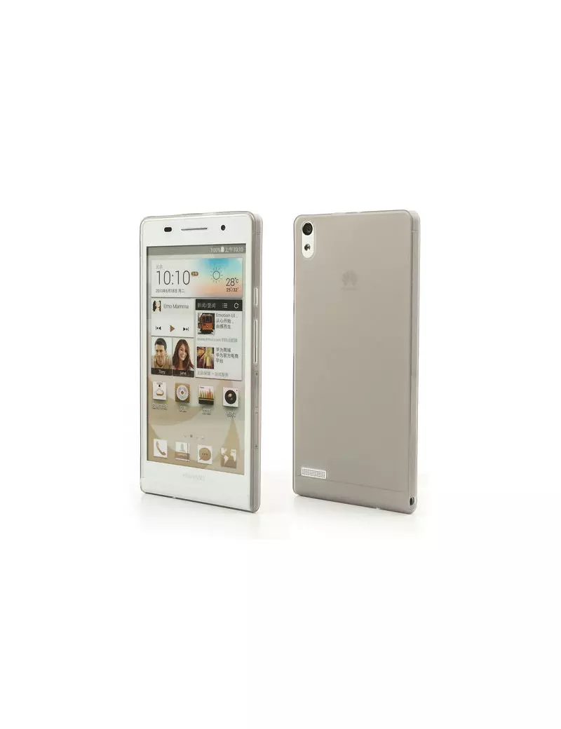 Cover in TPU Super Sottile 0,3 mm per Huawei Ascend P6 (Grigio) Cover in TPU Super Sottile 0,3 mm per Huawei Ascend P6 (Grigio)