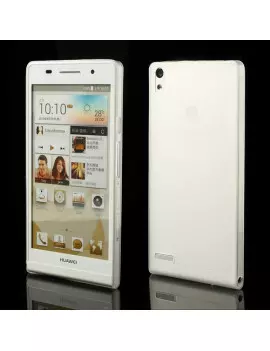 Cover in TPU Super Sottile 0,3 mm per Huawei Ascend P6 (Bianco)