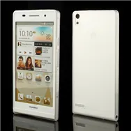 Cover in TPU Super Sottile 0,3 mm per Huawei Ascend P6 (Bianco)