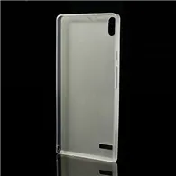 Cover in TPU Super Sottile 0,3 mm per Huawei Ascend P6 (Bianco)