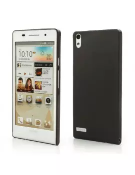 Cover in TPU Super Sottile 0,3 mm per Huawei Ascend P6 (Nero)