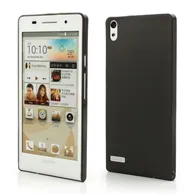Cover in TPU Super Sottile 0,3 mm per Huawei Ascend P6 (Nero)