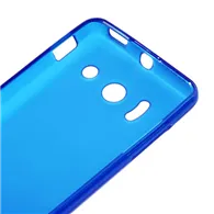 Cover in TPU Gel Cover per Huawei Ascend Y300 U8833 (Blu Scuro)
