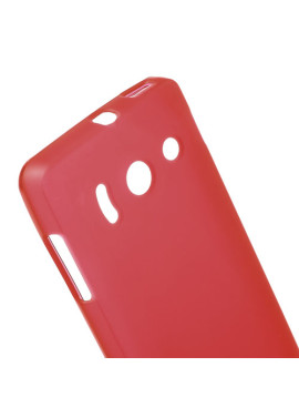 Cover in TPU Gel Cover per Huawei Ascend Y300 U8833 (Rosso)