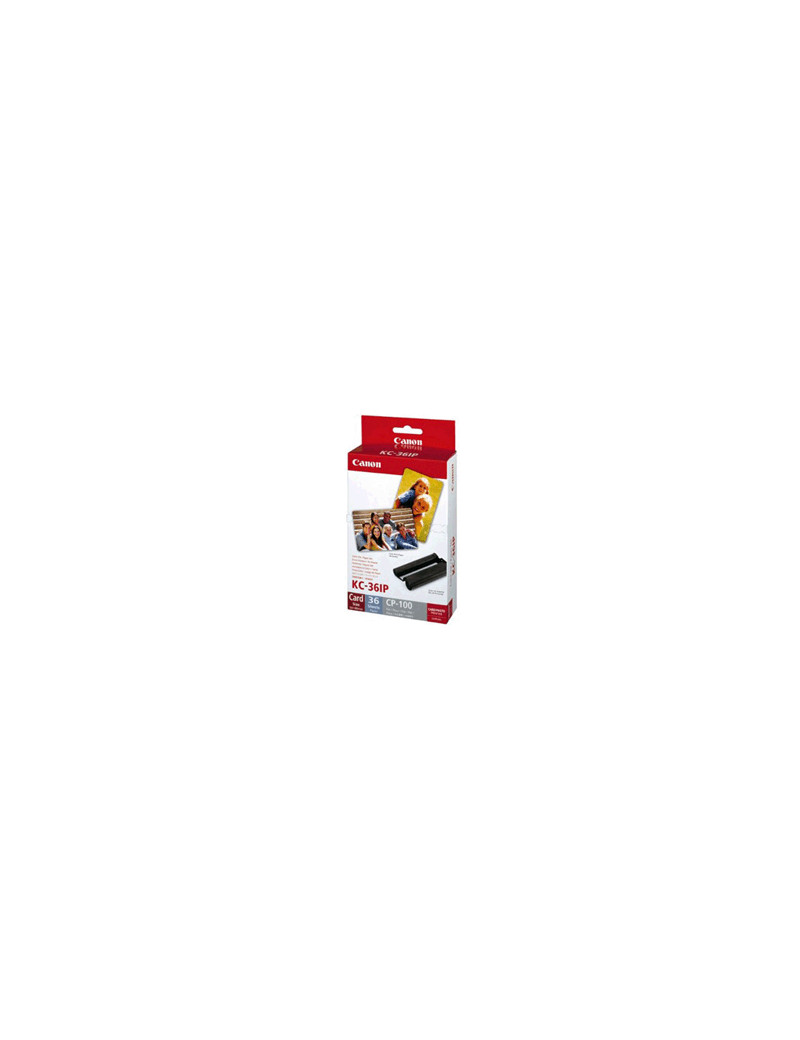 Inchiostro Originale e Carta Fotografica Canon KC-36IP 7739A001 - 8,9x5,4 cm (Conf. 36 fogli) Inchiostro Originale e Carta Fotografica Canon KC-36IP 7739A001 - 8,9x5,4 cm (Conf. 36 fogli)