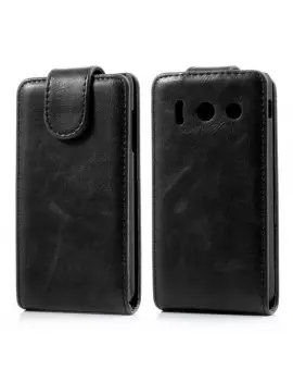 Cover Flip Magnetica per Huawei Ascend Y300 U8833 (Nero)