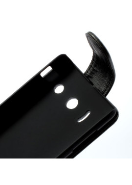 Cover Flip Magnetica per Huawei Ascend Y300 U8833 (Nero)