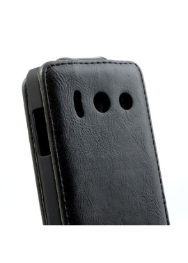 Cover Flip Magnetica per Huawei Ascend Y300 U8833 (Nero)