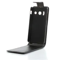 Cover Flip Verticale in Ecopelle per Huawei Ascend Y300 U8833 (Nero)