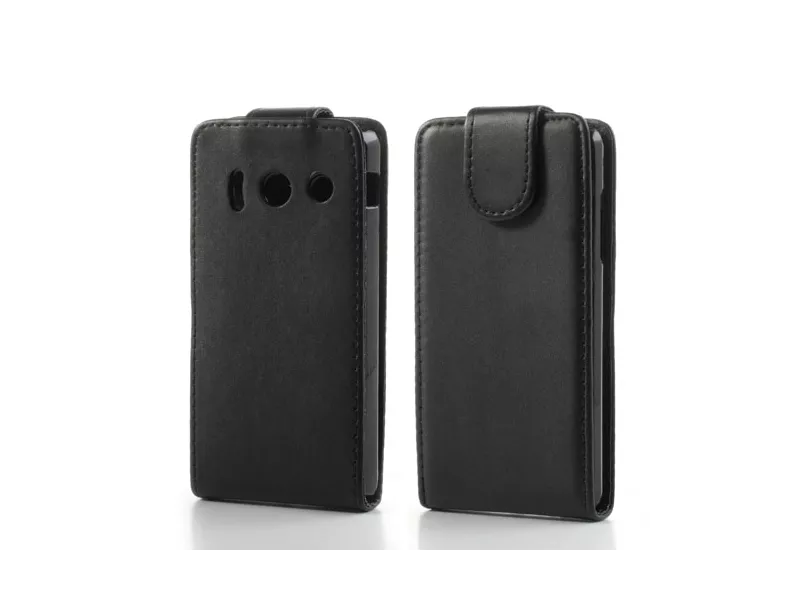 Cover Flip Verticale in Ecopelle per Huawei Ascend Y300 U8833 (Nero) Cover Flip Verticale in Ecopelle per Huawei Ascend Y300 U8833 (Nero)