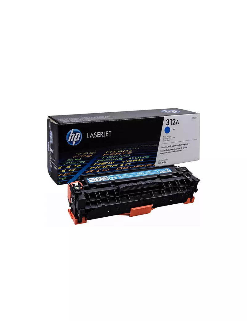 Toner Originale HP CF381A 312A (Ciano 2700 Pagine)