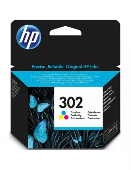 Cartuccia Originale HP F6U65A 302 (Colore 165 pagine)