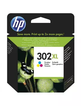 Cartuccia Originale HP F6U67A 302XL (Colore 330 pagine)