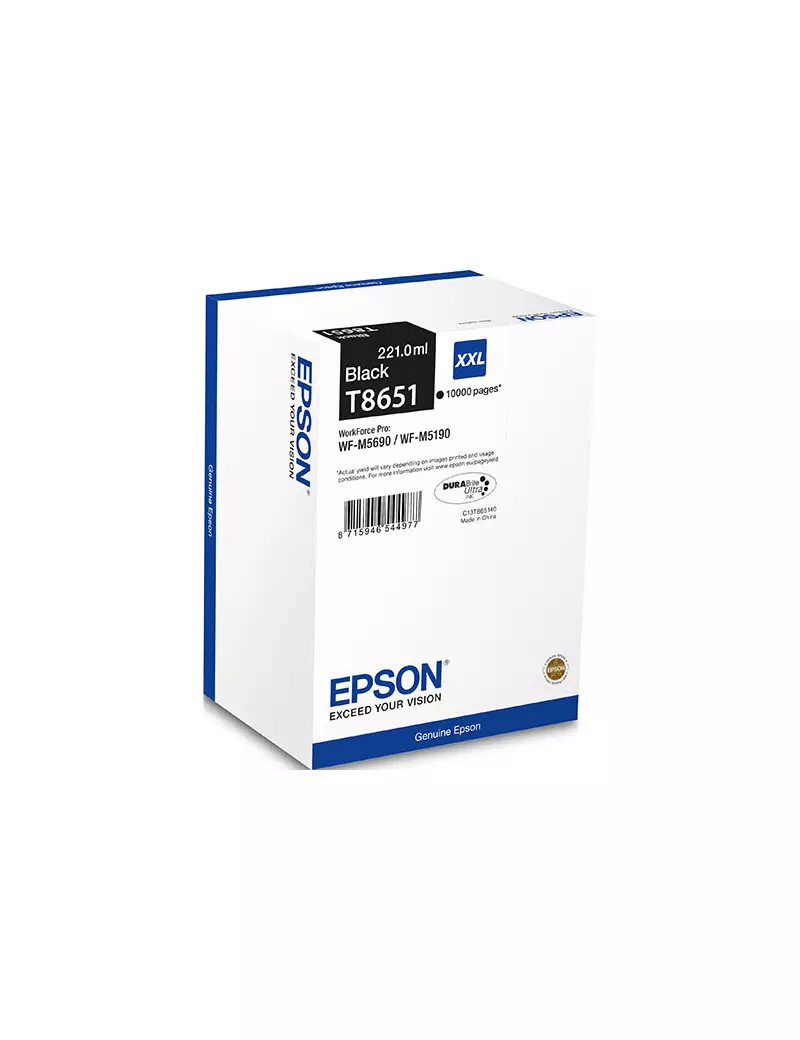 Cartuccia Originale Epson T865140 (Nero 10000 pagine) Cartuccia Originale Epson T865140 (Nero 10000 pagine)
