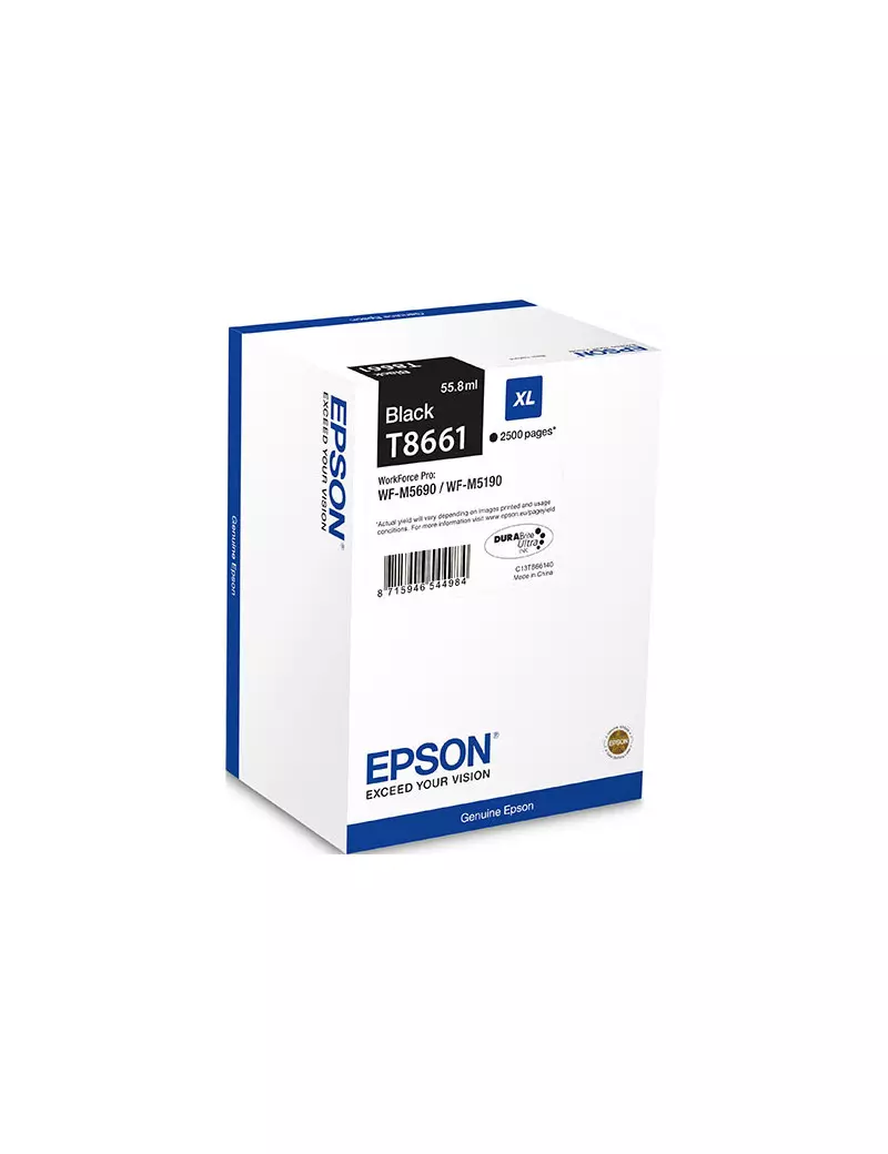 Cartuccia Originale Epson T866140 (Nero 2500 pagine) Cartuccia Originale Epson T866140 (Nero 2500 pagine)