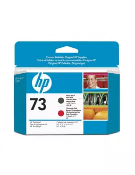 Testina Originale HP CD949A 73 (Nero Opaco e Rosso)