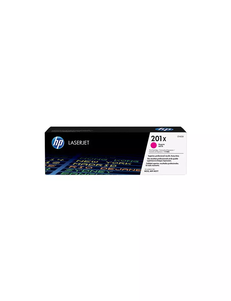 Toner Originale HP CF403X 201X (Magenta 2300 pagine) Toner Originale HP CF403X 201X (Magenta 2300 pagine)