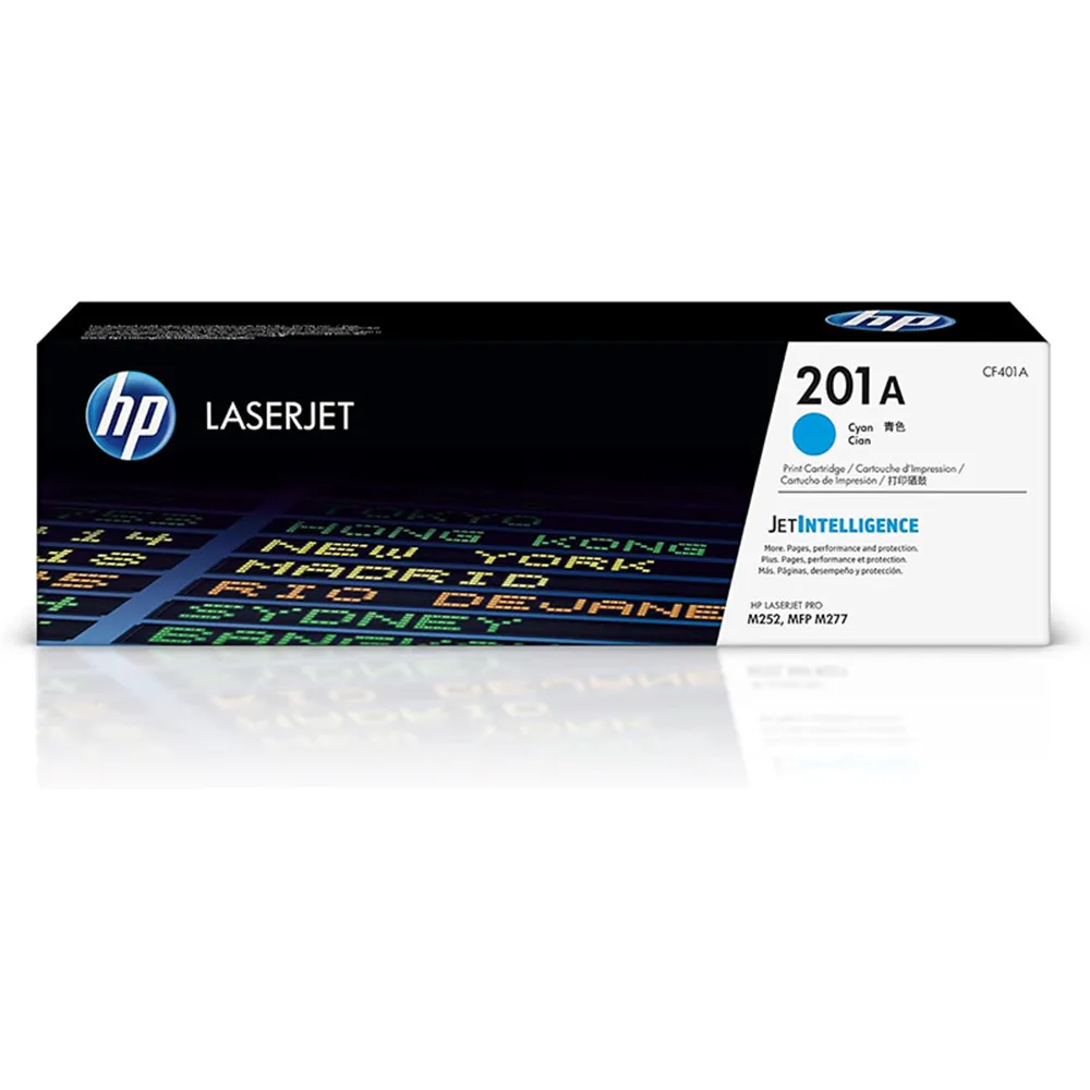 Toner Originale HP CF401A 201A (Ciano 1400 pagine)