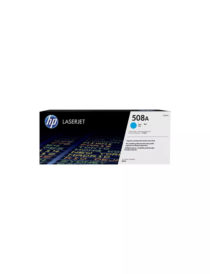 Toner Originale HP CF361A 508A (Ciano 5000 pagine)