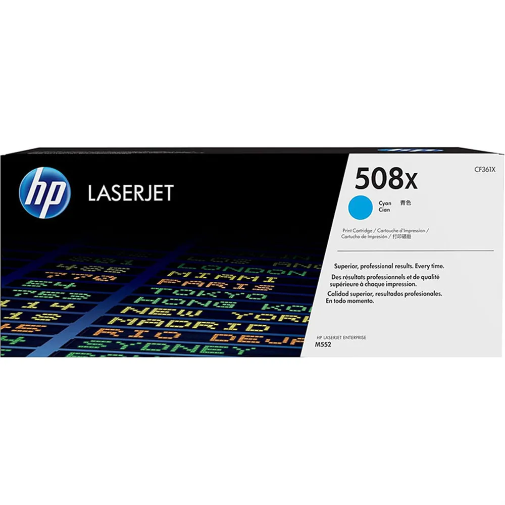 Toner Originale HP CF361X 508X (Ciano 9500 pagine)