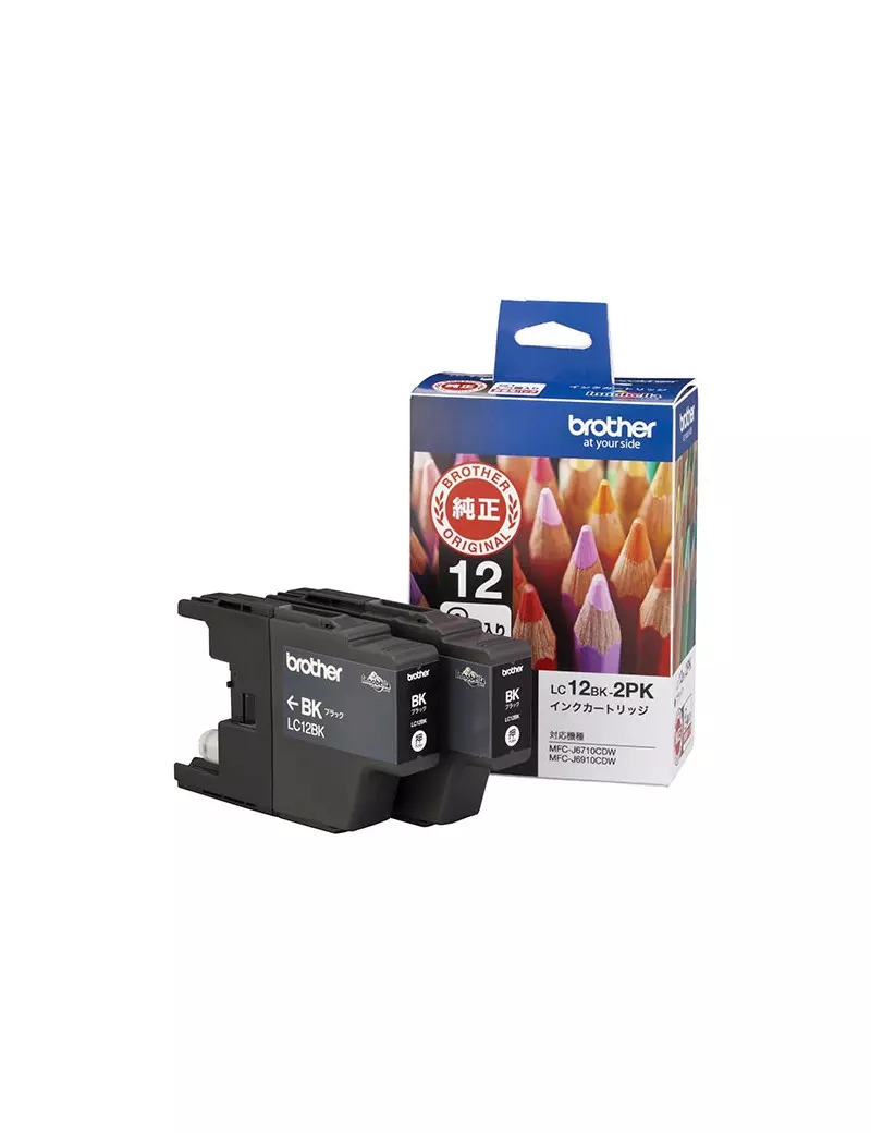Cartuccia Originale Brother LC-12EBK LC12EBK (Nero 2400 pagine) Cartuccia Originale Brother LC-12EBK LC12EBK (Nero 2400 pagine)