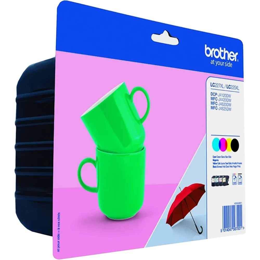 Multipack Cartucce Originali Brother LC-227XLVALBPDR (Nero e Colori Conf. 4)